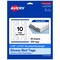 Avery Printable Rounded Rectangle Slot Tags, Sure Feed Technology, 1-1/2" x 2-1/2", Glossy White Cardstock, Print-to-The-Edge, Laser/Inkjet Printable, 100 Total